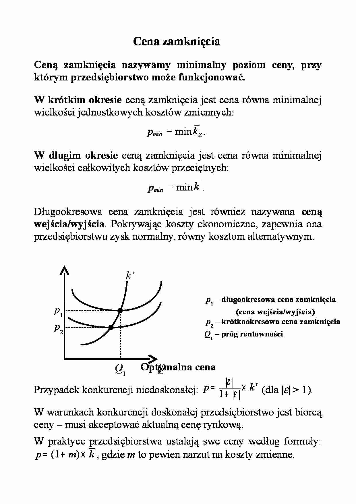 Ekonomia - Cena zamknięcia - strona 1