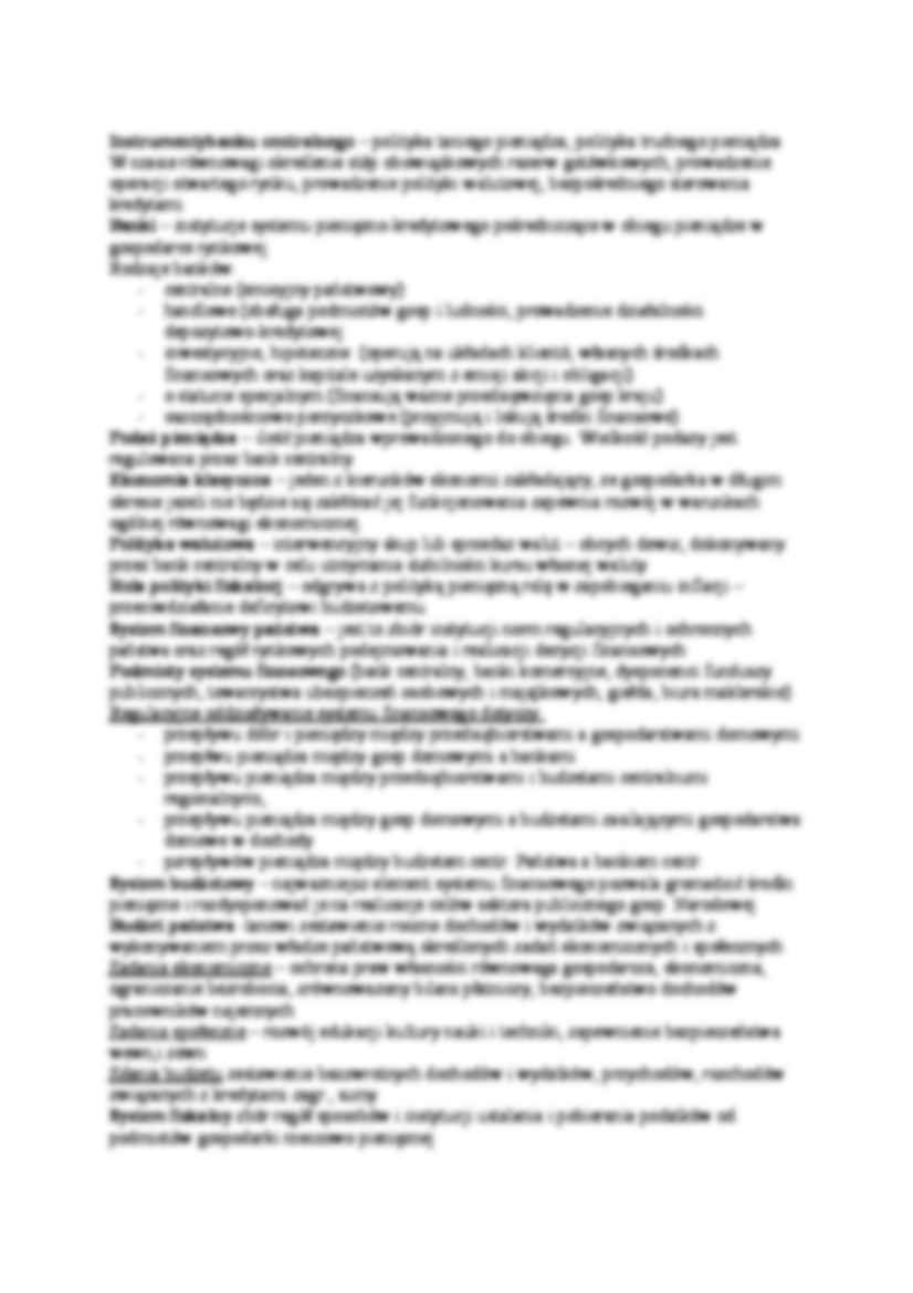 Ekonomia - pojęcia na kolokwium - strona 3