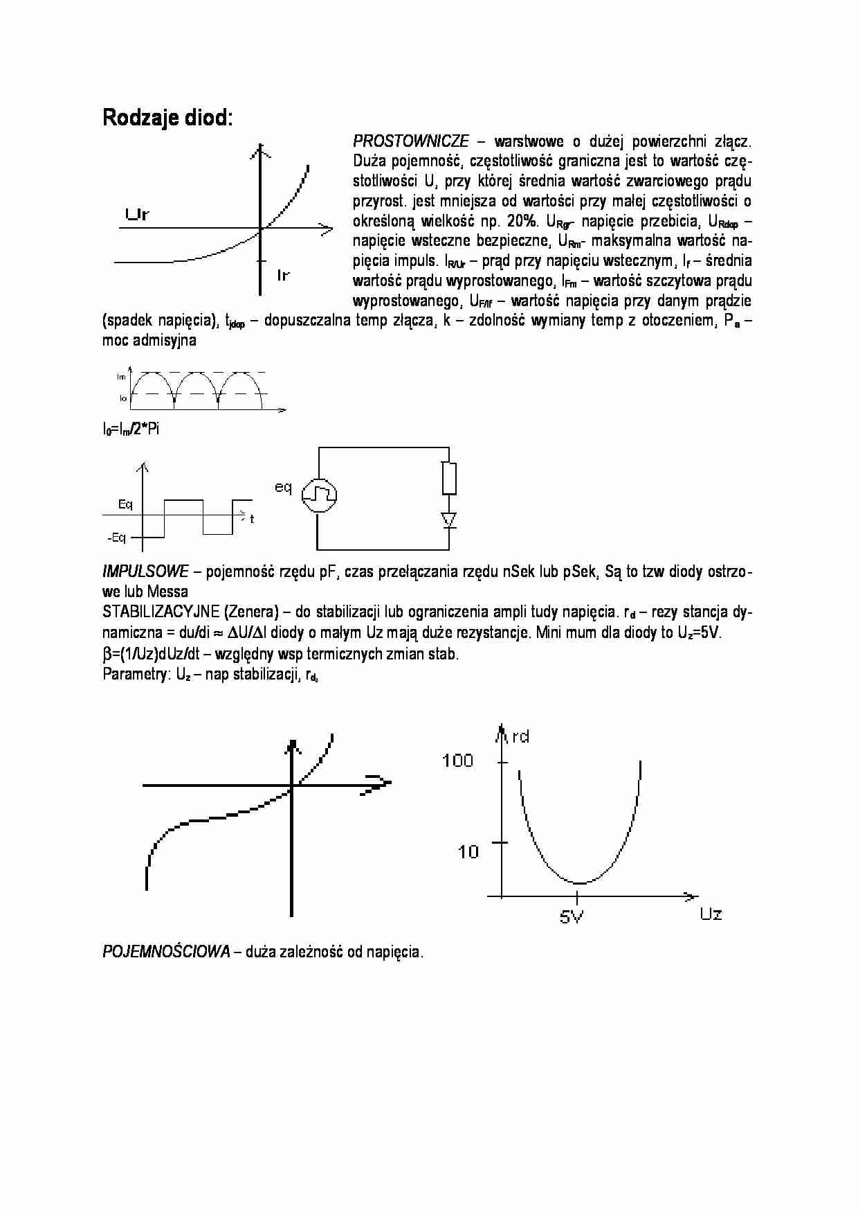 Elektronika - Rodzaje diod - strona 1