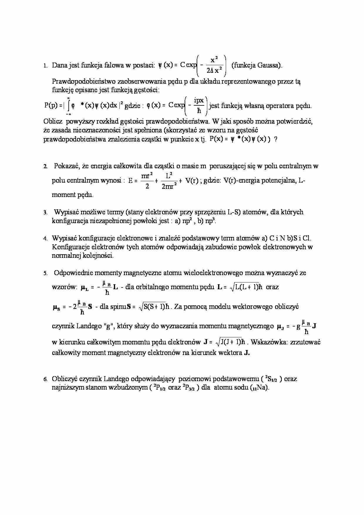 Elektronika - zadania 1 - strona 1