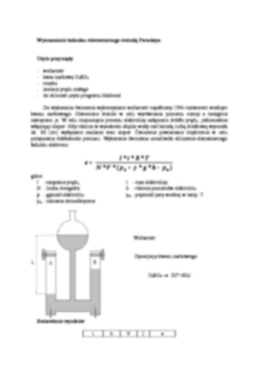 Pomiar ładunku elementarnego oraz stosunku e do m - strona 2