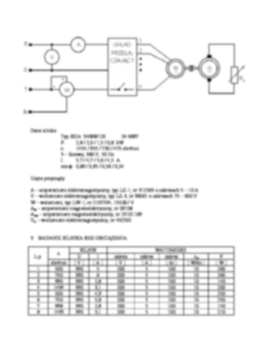 Badanie silnika asynchronicznego wielobiegowego - strona 2