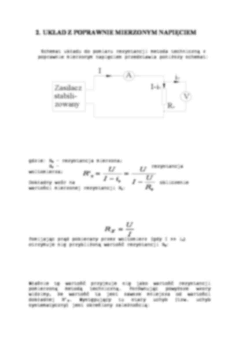 Pomiar rezystancji metodą techniczną - strona 2