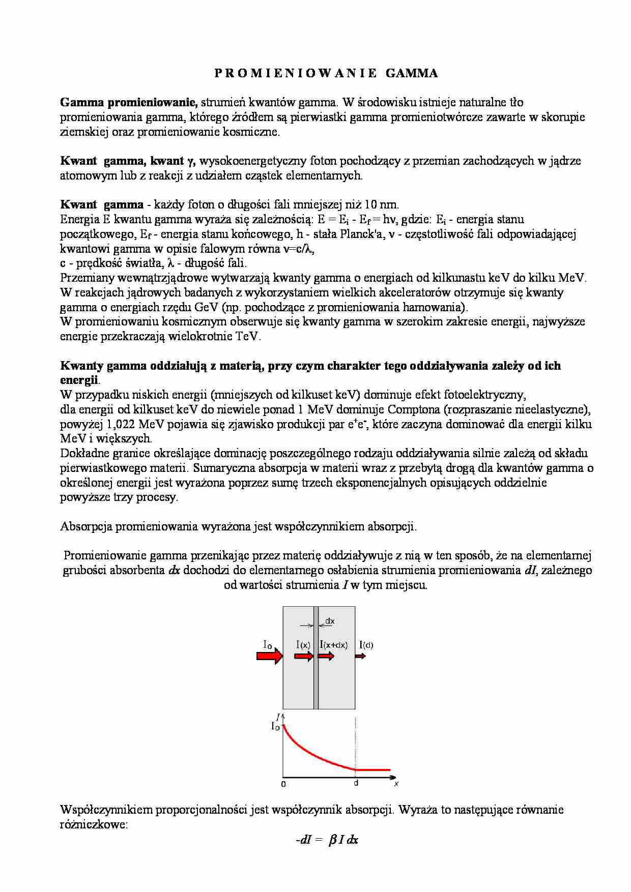 Promieniowanie gamma-teoria - strona 1