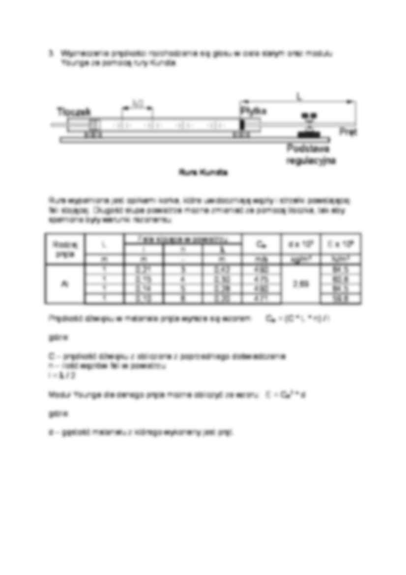 Wyznaczanie prędkości rozchodzenia się fal akustycznych - strona 3
