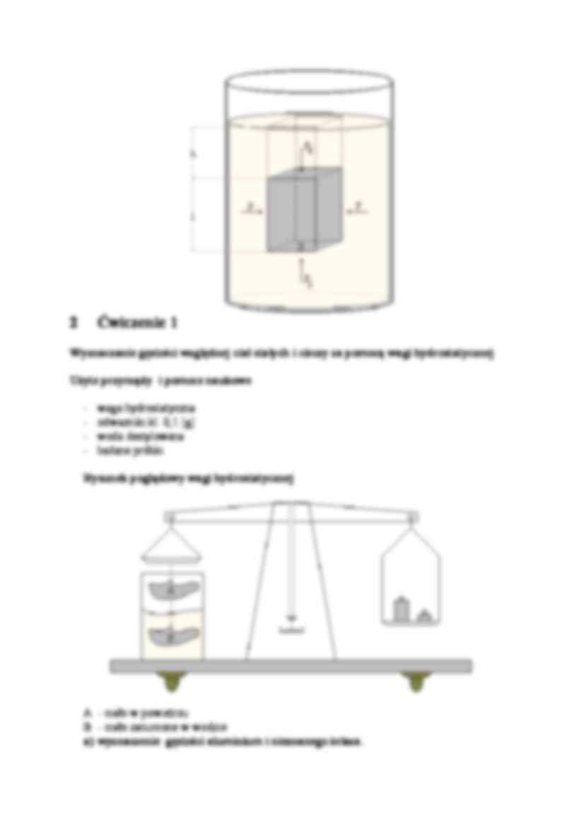 Wyznaczanie względnej gestości ciał stałych i cieczy. - strona 2