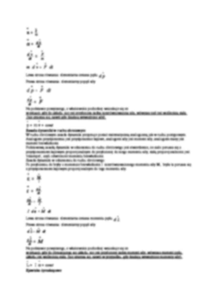 Wzory z kinetyki - strona 2