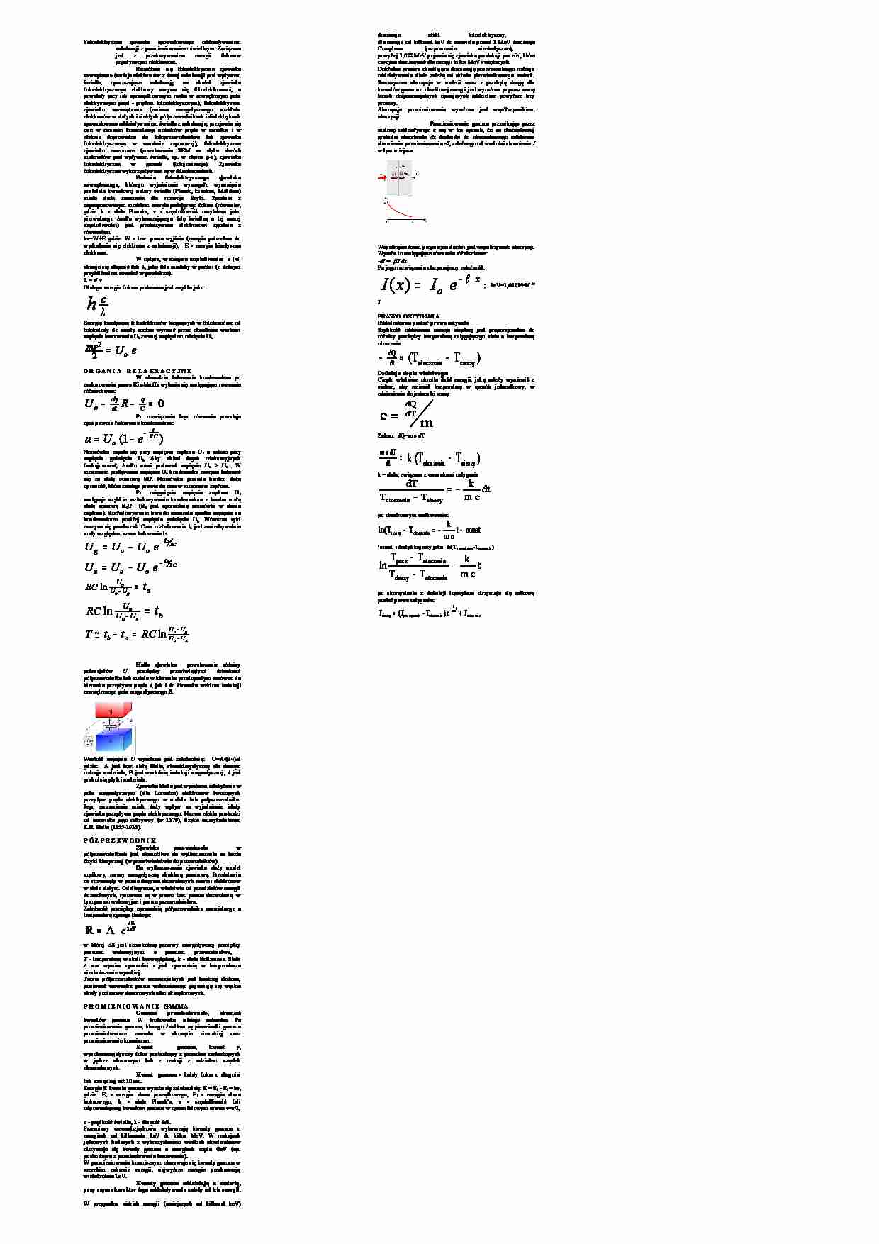 Fizyka - zjawiska fotoelektryczne - Promieniowanie gamma - strona 1