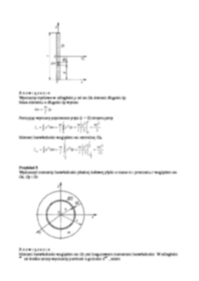Momenty bezwładności - zadania - strona 3