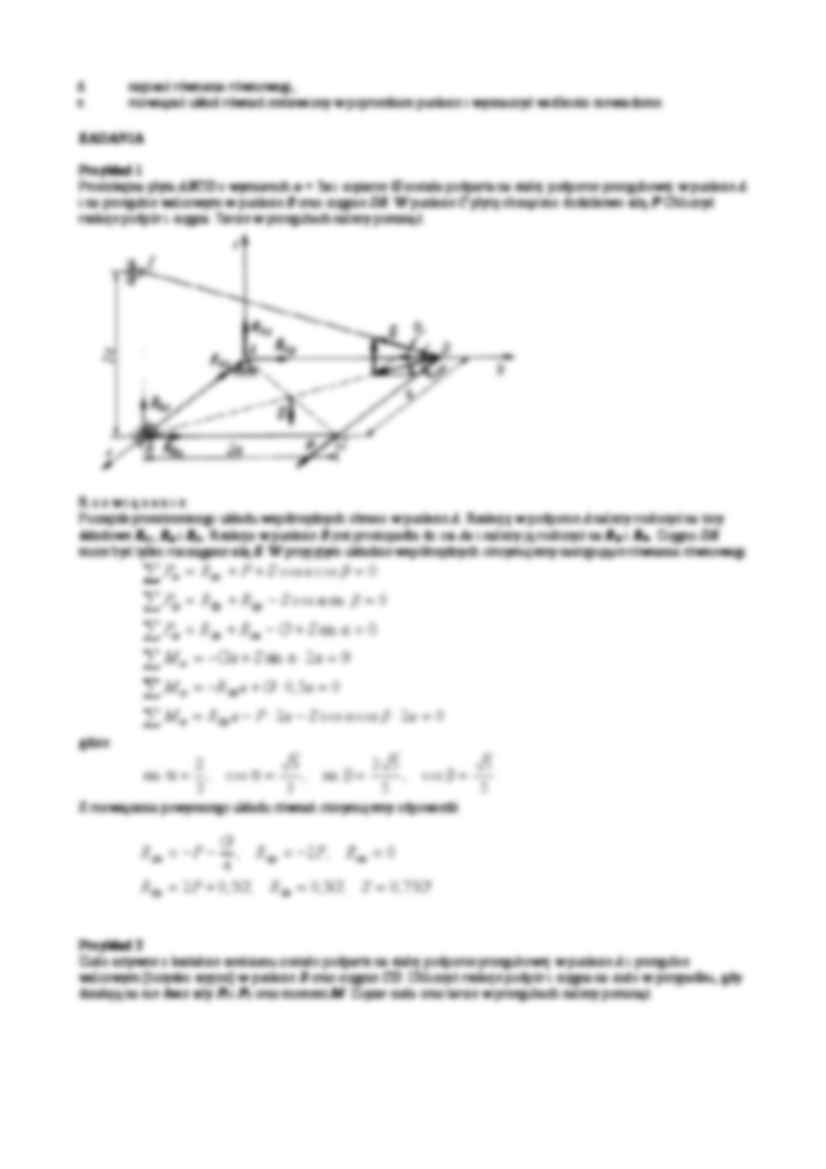 Przestrzenny układ sił - strona 2