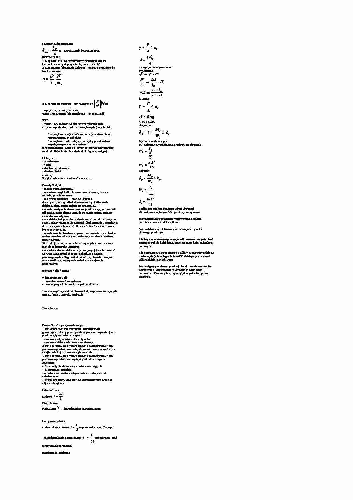 Podstawy budowania maszyn - wykład - strona 1
