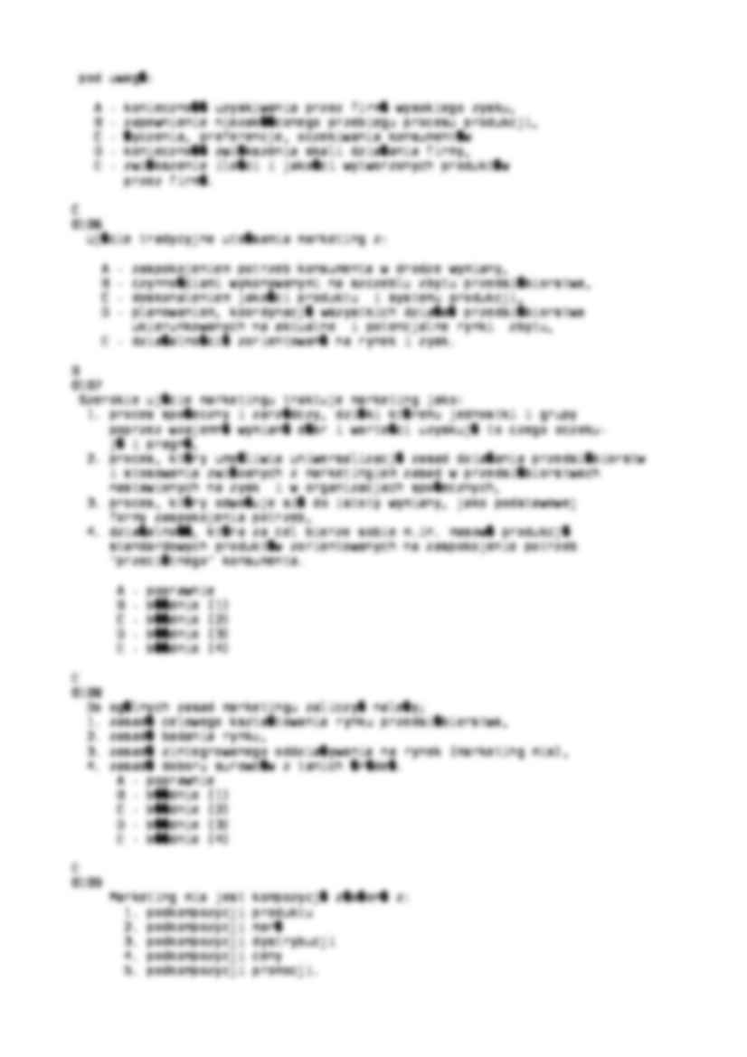 Podstawy marketingu - pytania z egz - strona 2