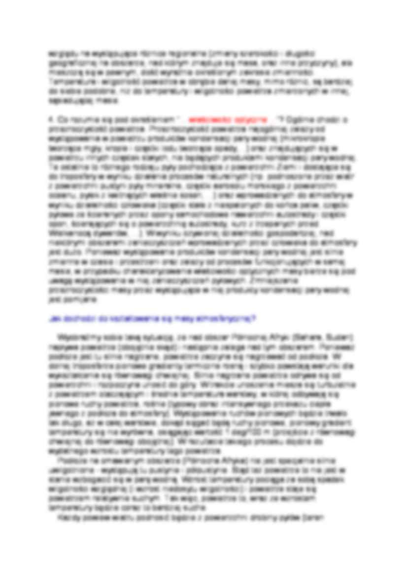 Geografia transportu - Masy atmosferyczne - strona 2