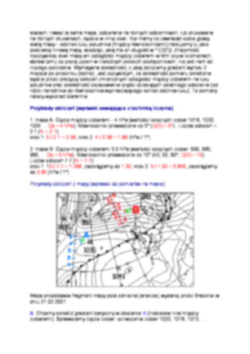 Samodzielne obliczanie gradientu barycznego z mapy - strona 2