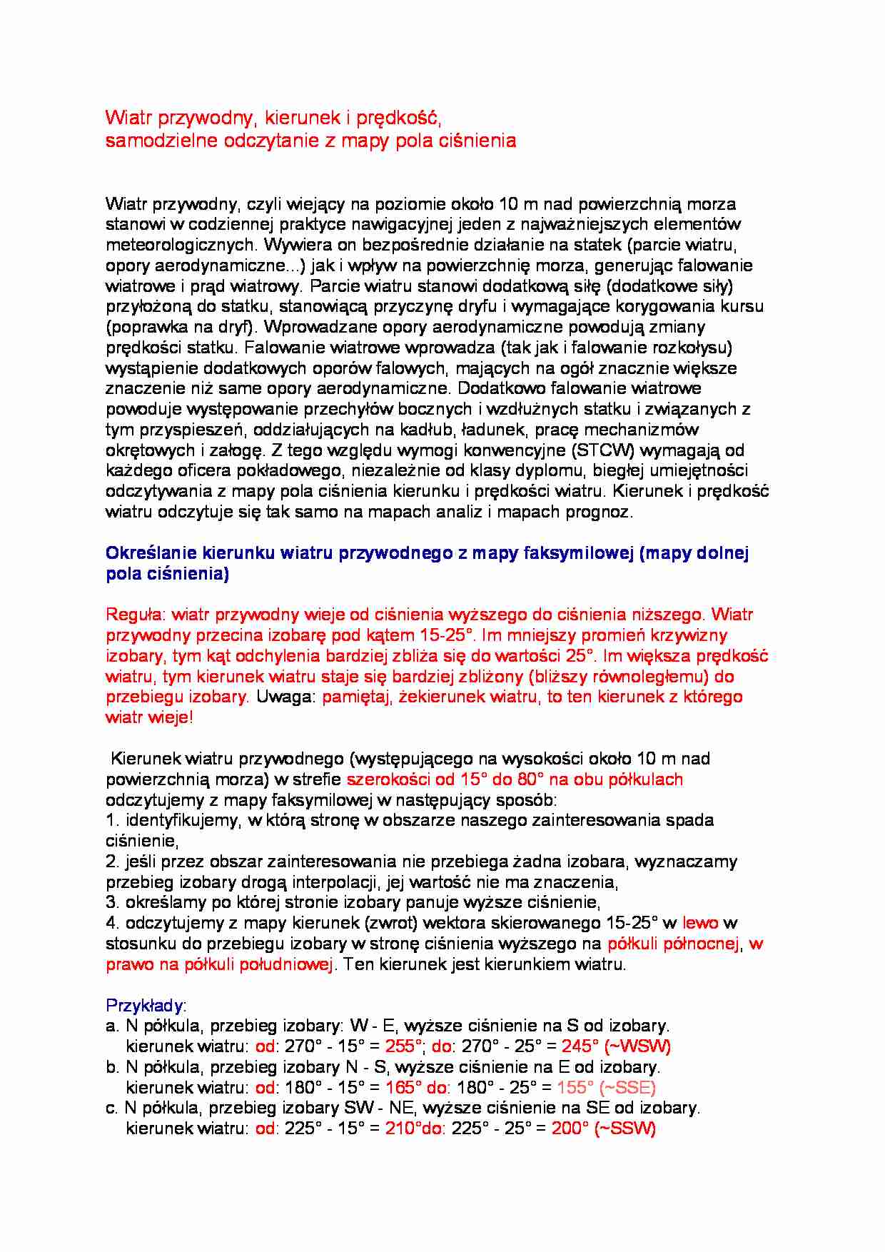 Wiatr przywodny - eksploatacja portów - strona 1