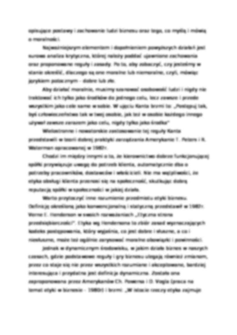 Etyka w biznesie - referat - strona 3