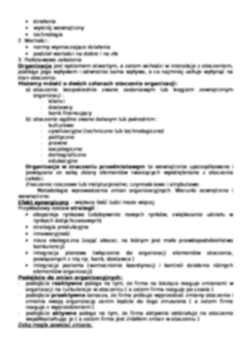Teoria organizacji i zarządzania - strona 2