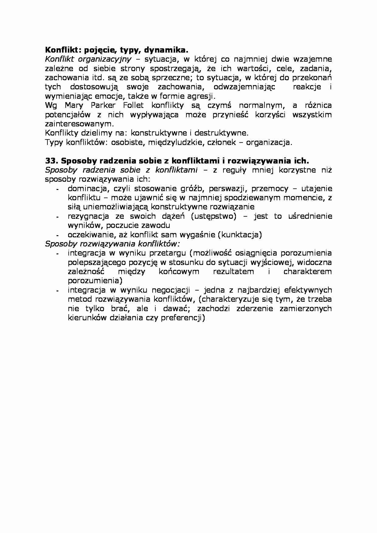 Konflikt - pojęcie, typy, dynamika - strona 1