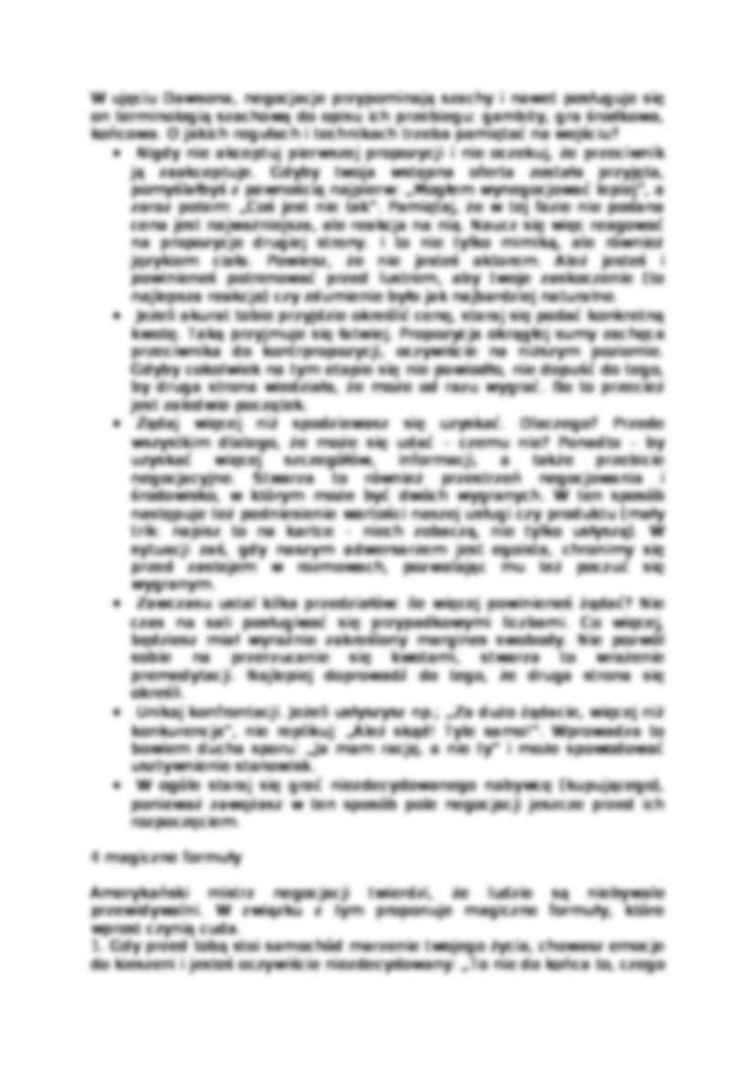 Sekrety negocjacji - Postawy negocjacyjne - strona 2