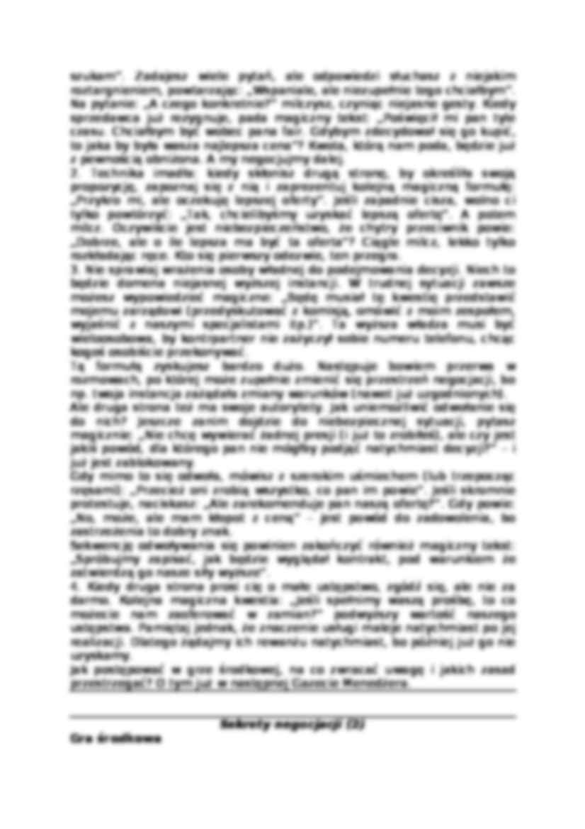 Sekrety negocjacji - Postawy negocjacyjne - strona 3
