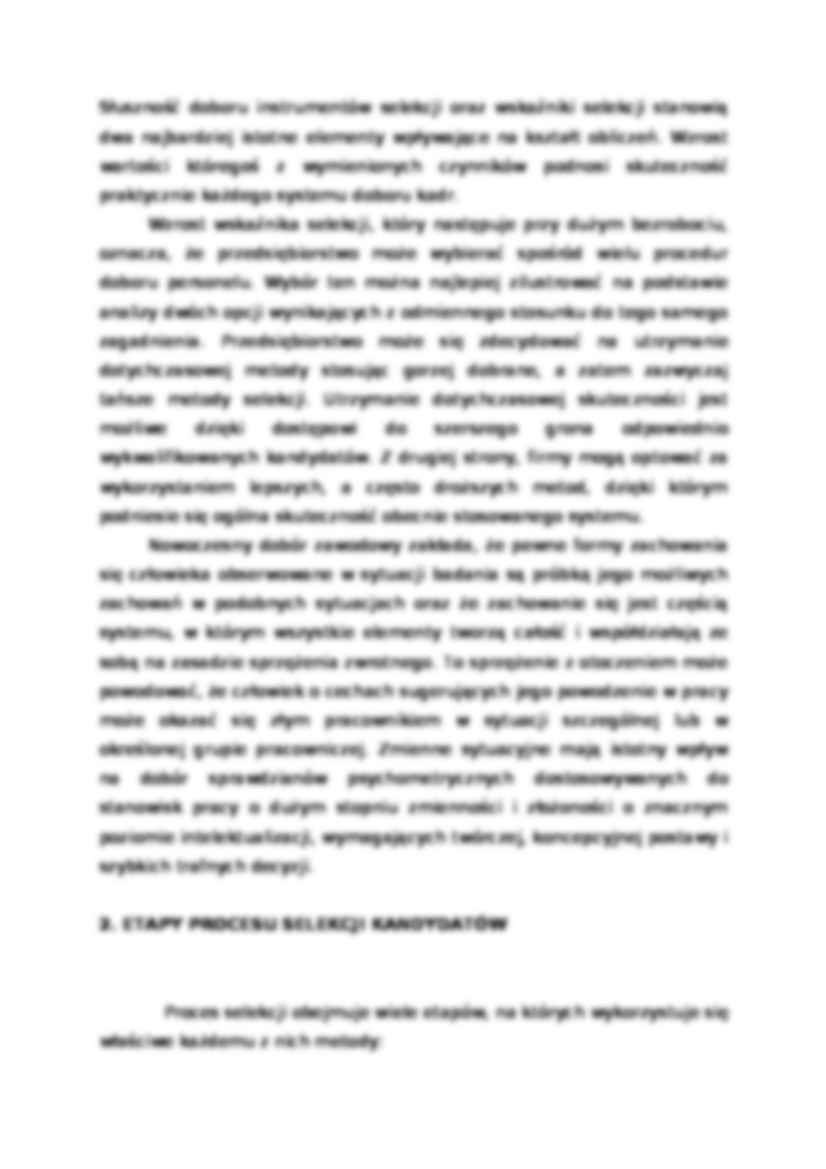 Selekcja i dobór pracowników - strona 3