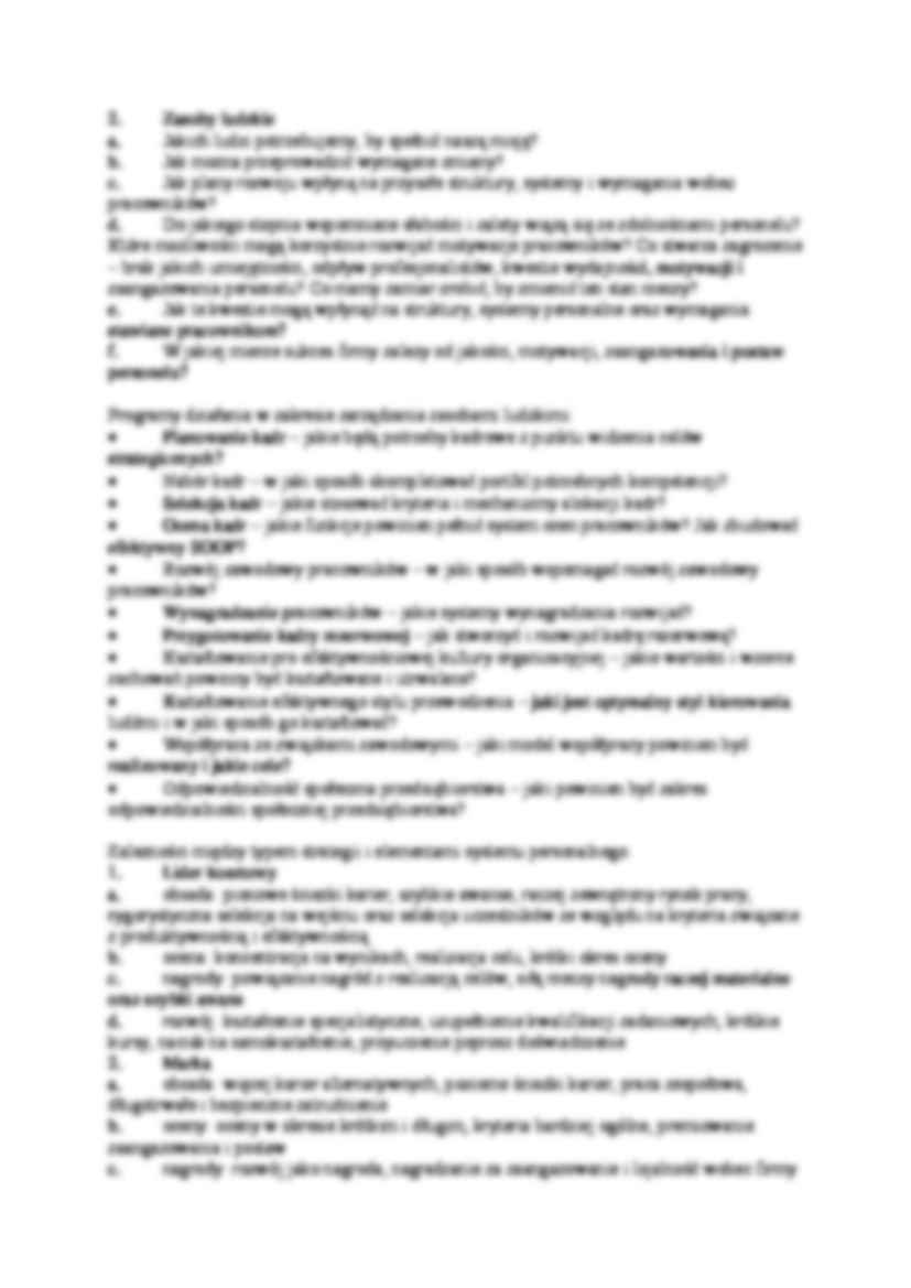 Strategie kadrowe organizacji - strona 2