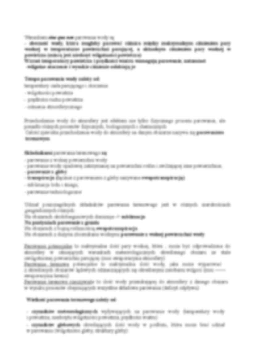 Hydrologia i oceanografia, Obieg wody w hydrosferze - strona 2