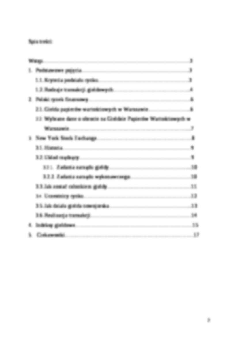 Międzynarodowe Rynki Finansowe. - strona 2