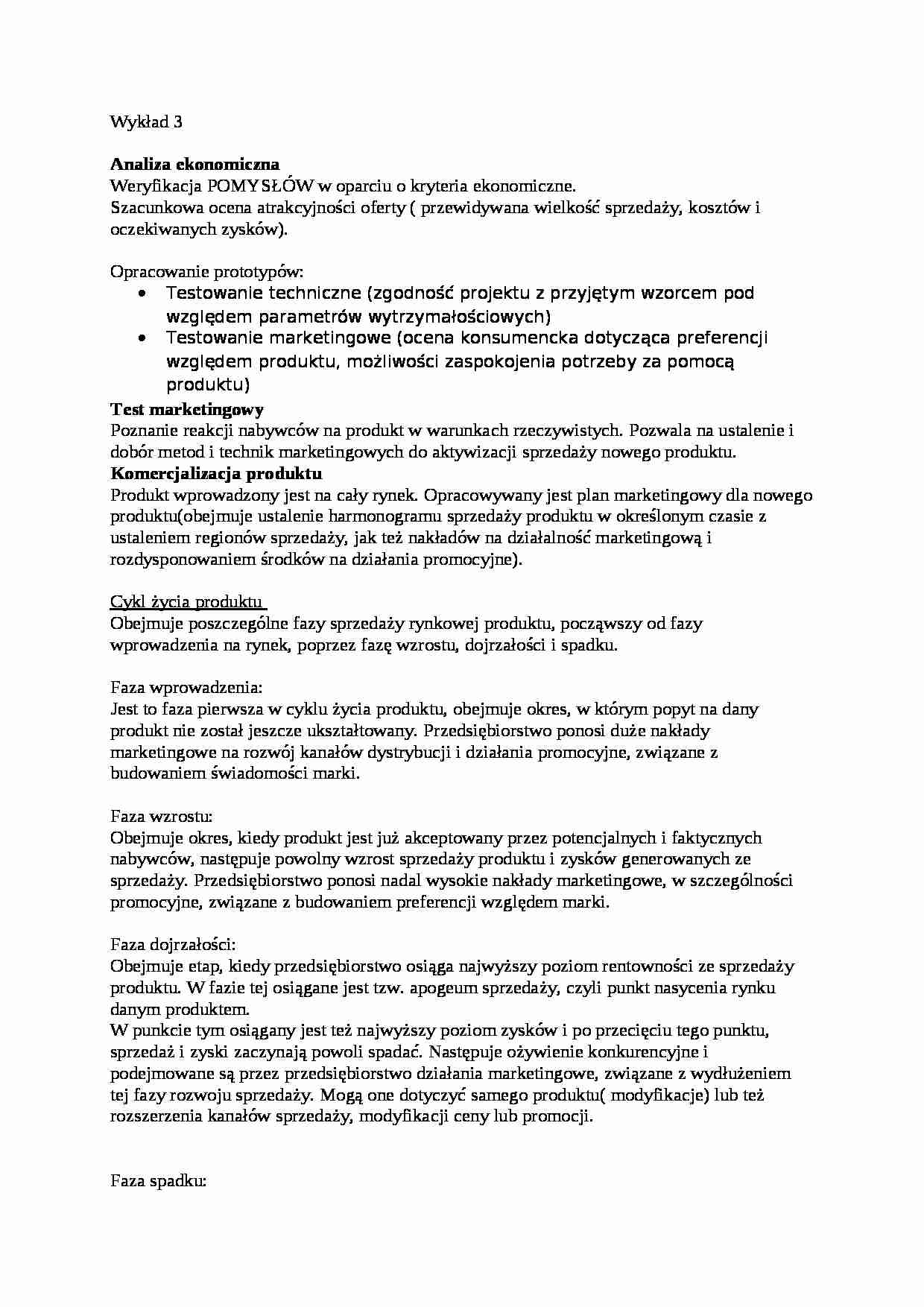 Wykład-analiza ekonomiczna - strona 1