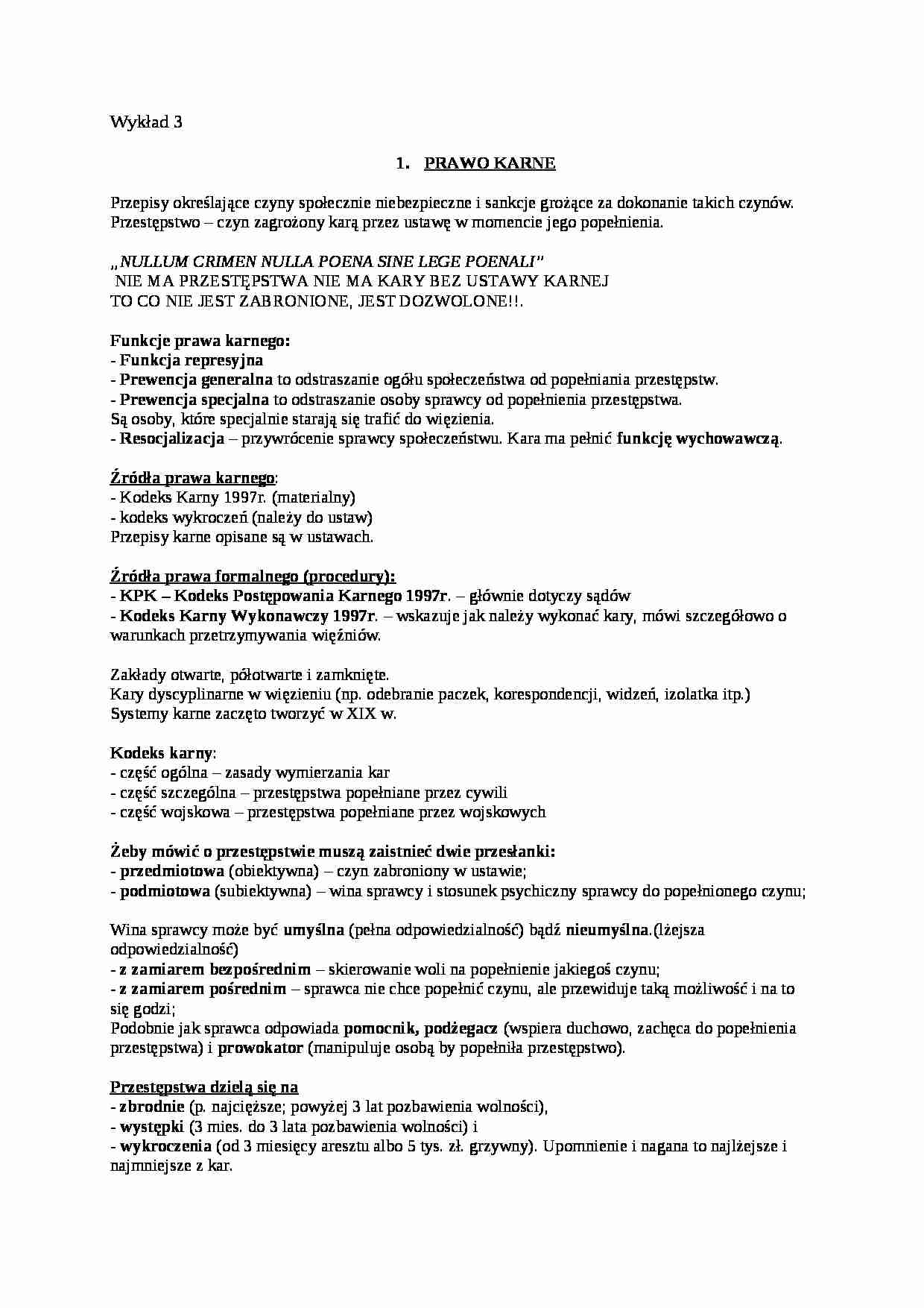 Prawo karne - Obrona konieczna - strona 1