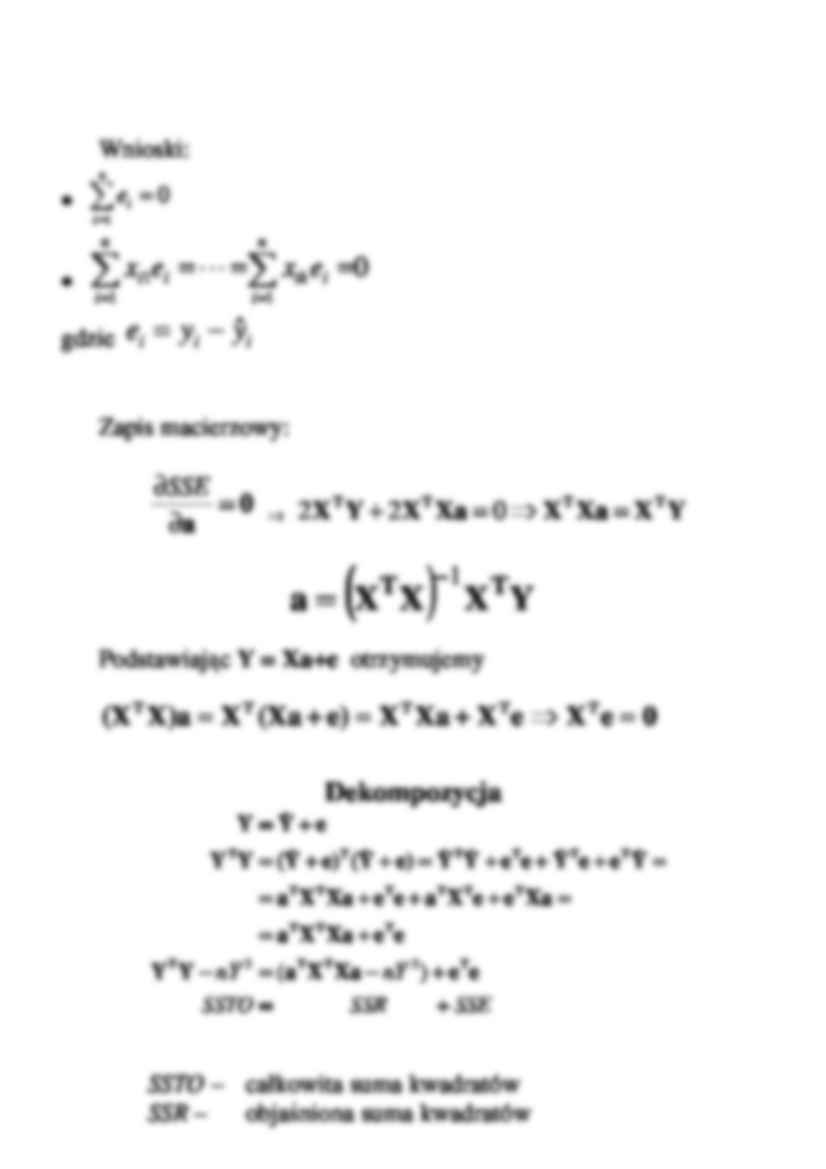 Regresja wieloraka- liniowy model ekonometryczny    - strona 3