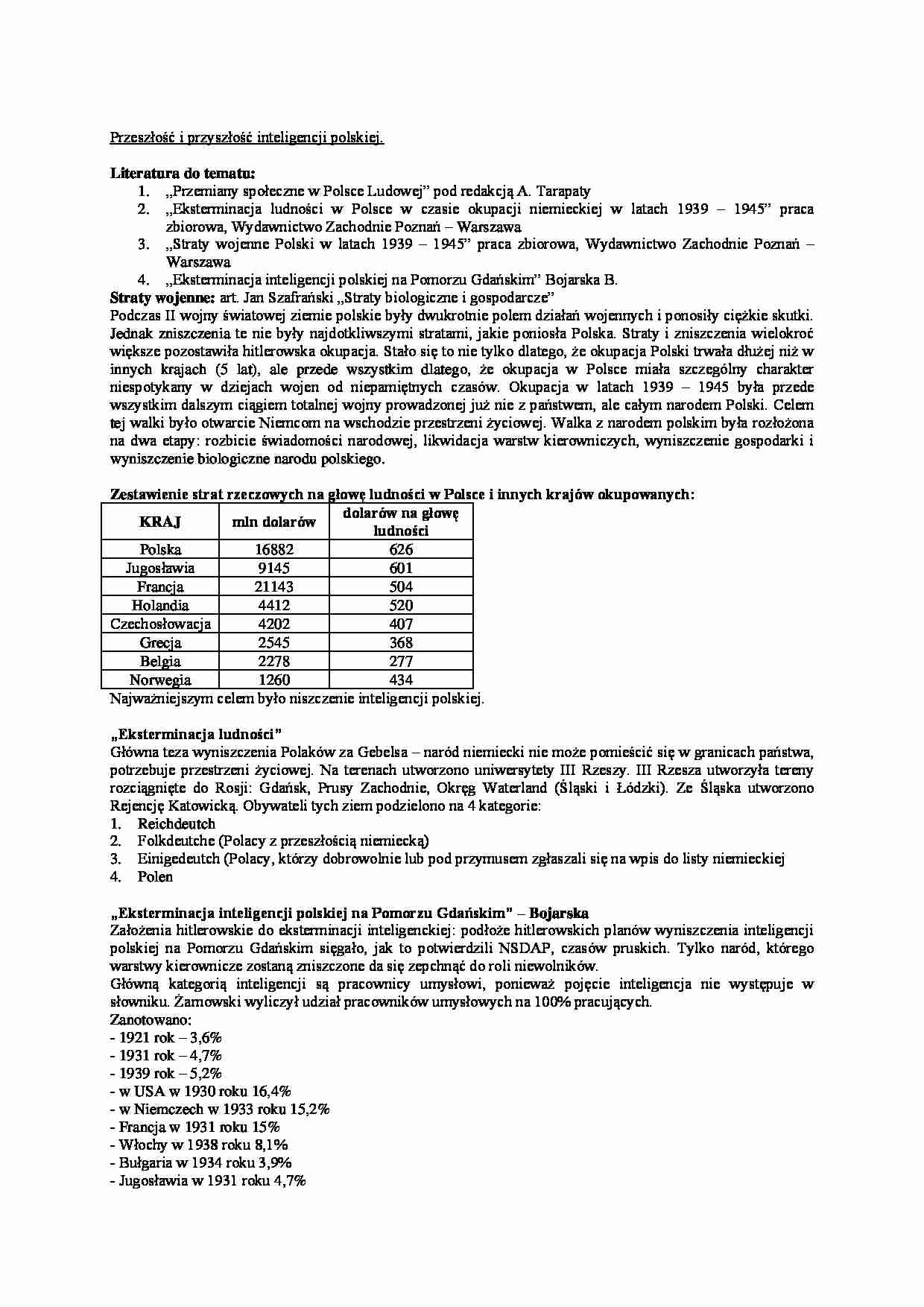 Przeszłość i przyszłość inteligencji polskiej - strona 1