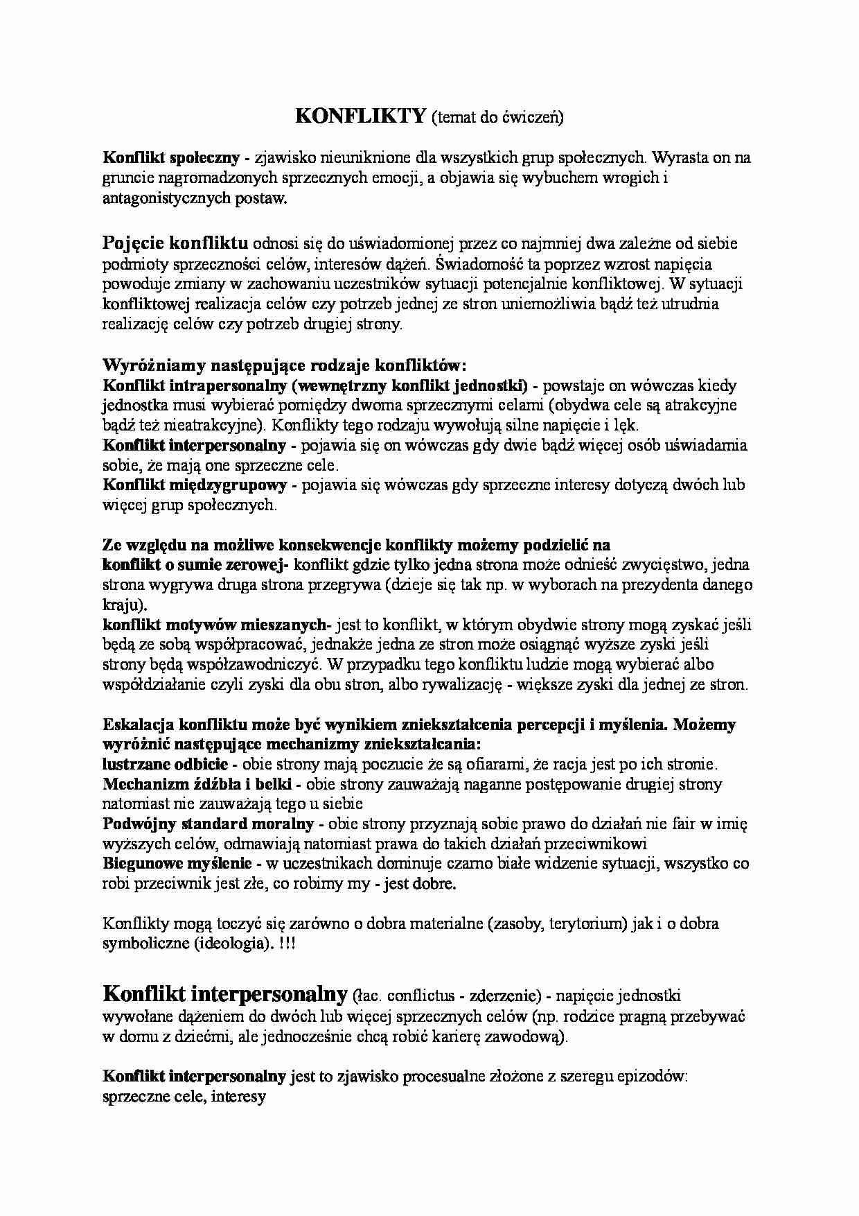 Konflikty-opracowanie - strona 1