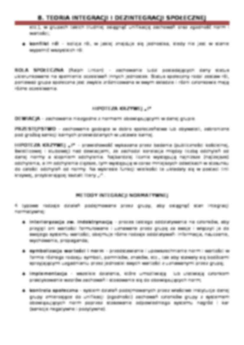 Teoria integracji i dezintegracji społecznej - strona 2