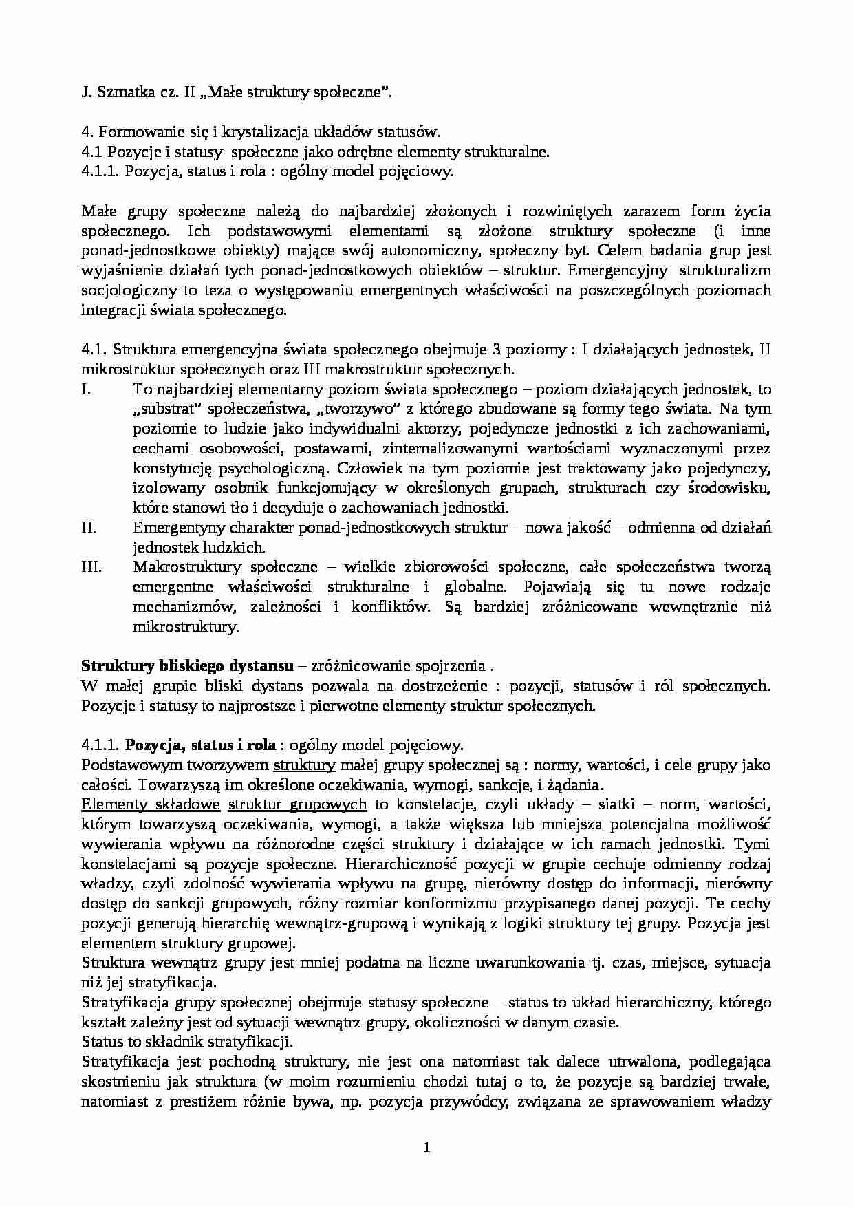 Socjologia - zagadnienia ogólne  - strona 1