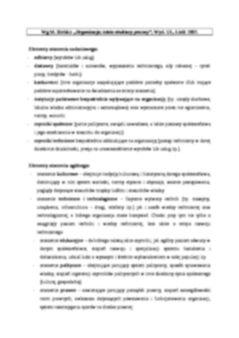 Otoczenie organizacji - Otoczenie zadaniowe - strona 3