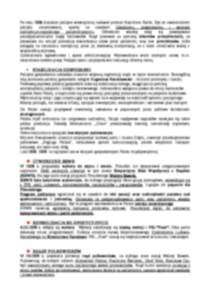 Przewrót majowy i konstytucja kwietniowa  - strona 2