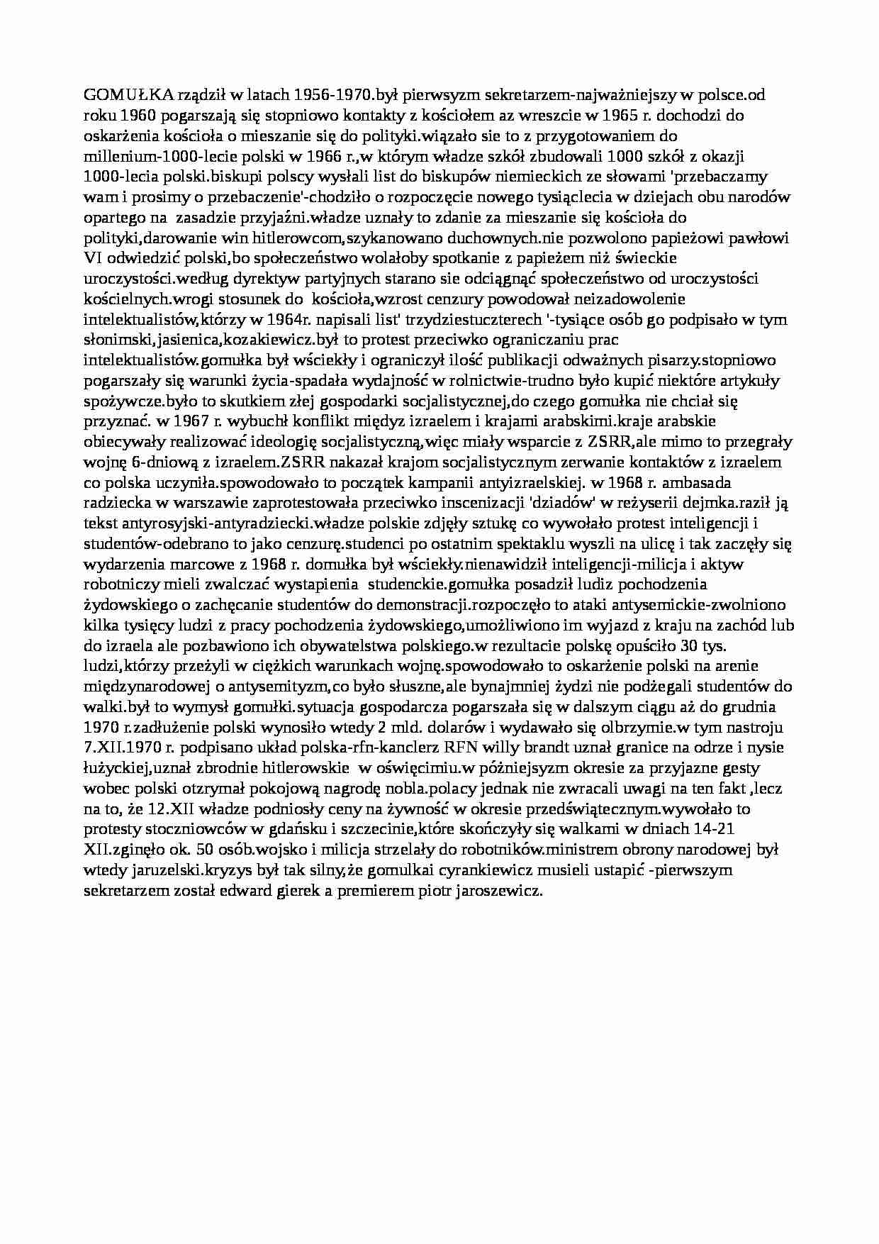 Władysław Gomułka - strona 1