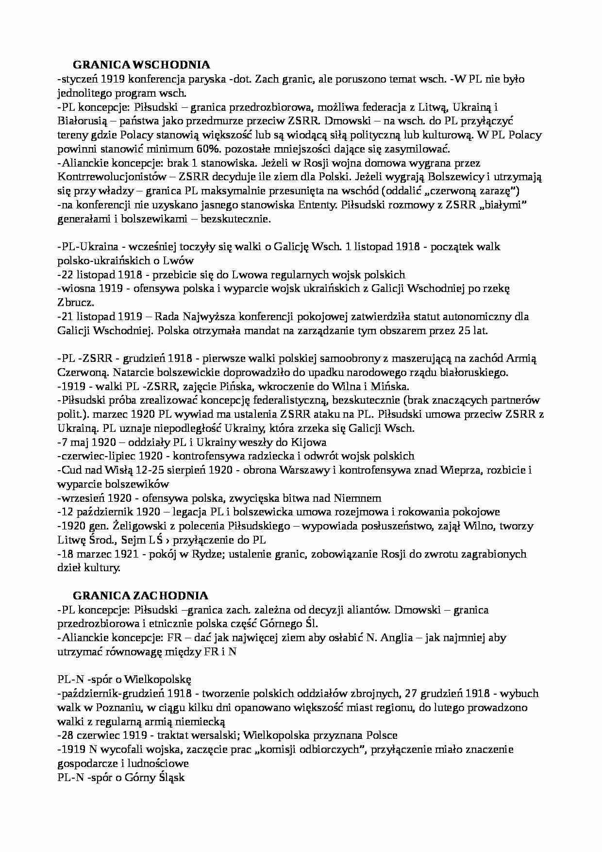 Granice: wschodnie, zachodnie, północne - strona 1