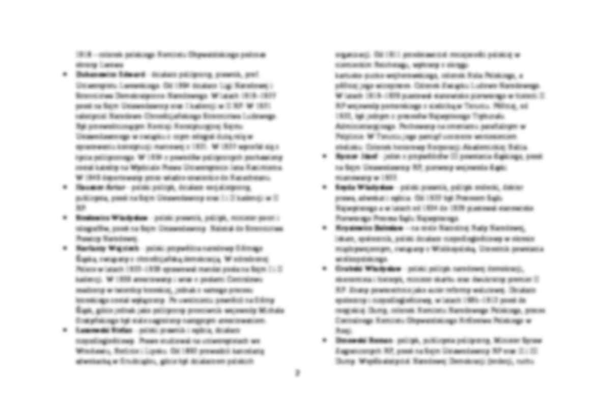 Historia polityczna Polski XX wieku - nazwiska - Świeżyński Józef - strona 2