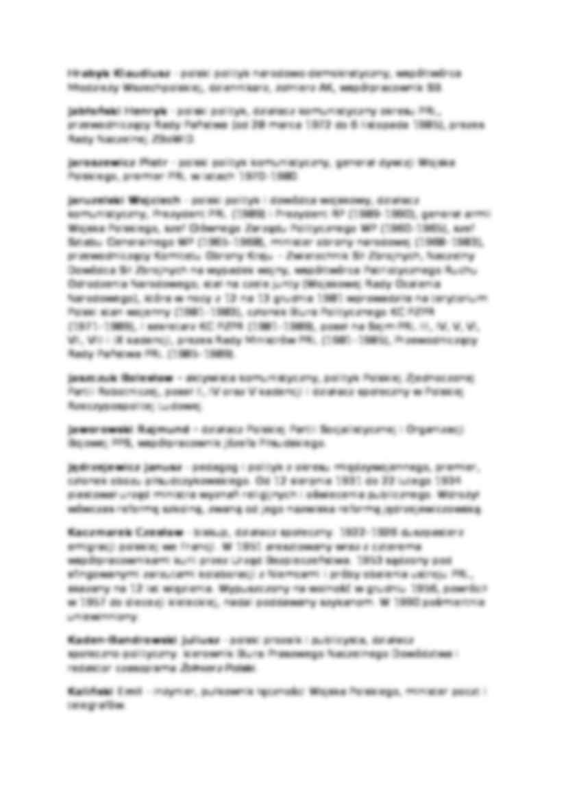 Historia polityczna Polski XX wieku - nazwiska - Arciszewski Tomasz - strona 3