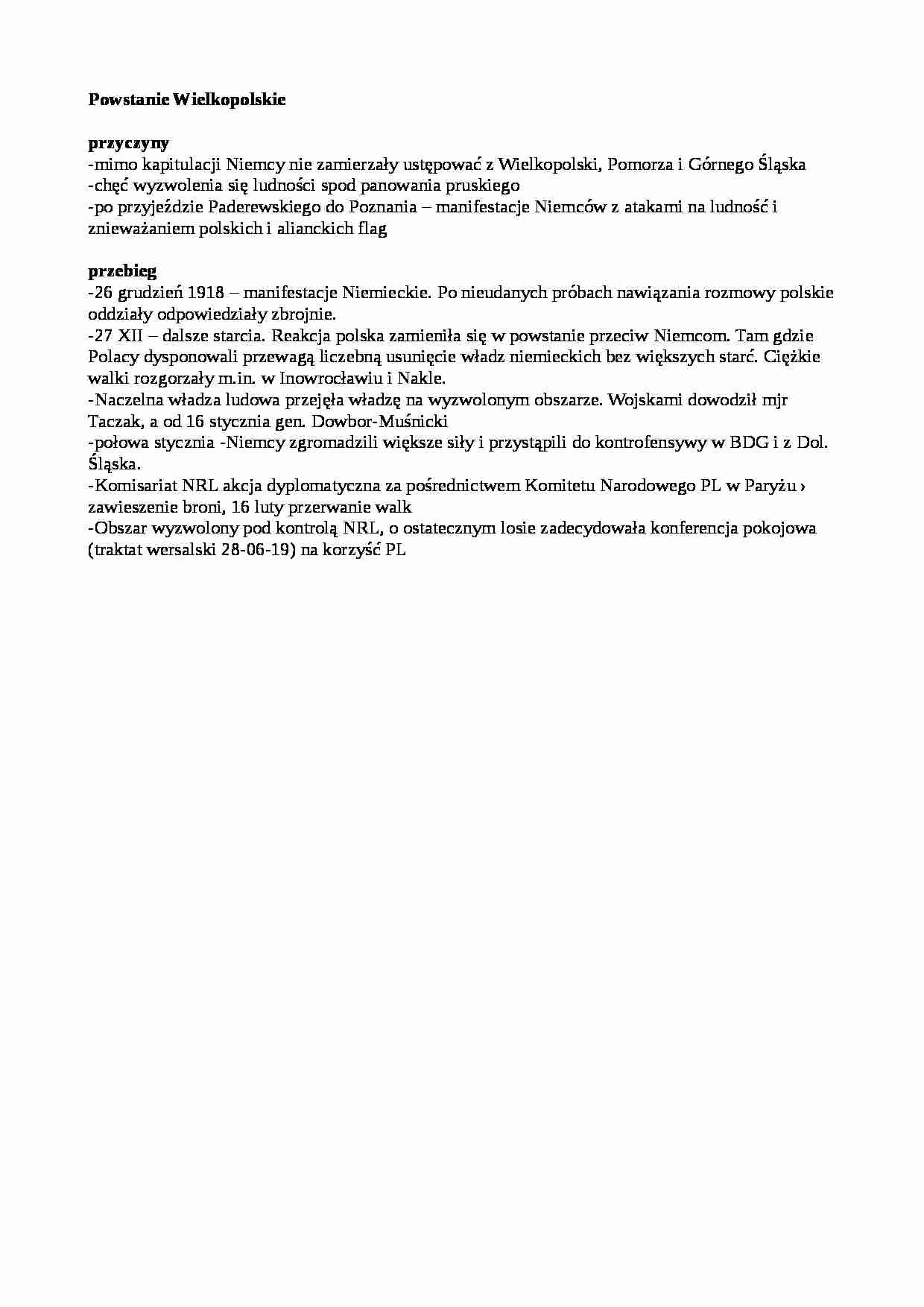 Powstanie wielkopolskie - strona 1