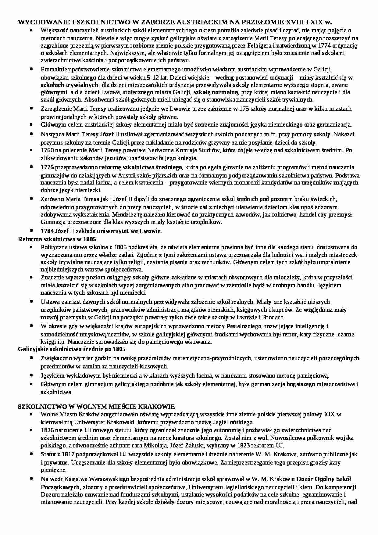 Zabór austriacki - strona 1