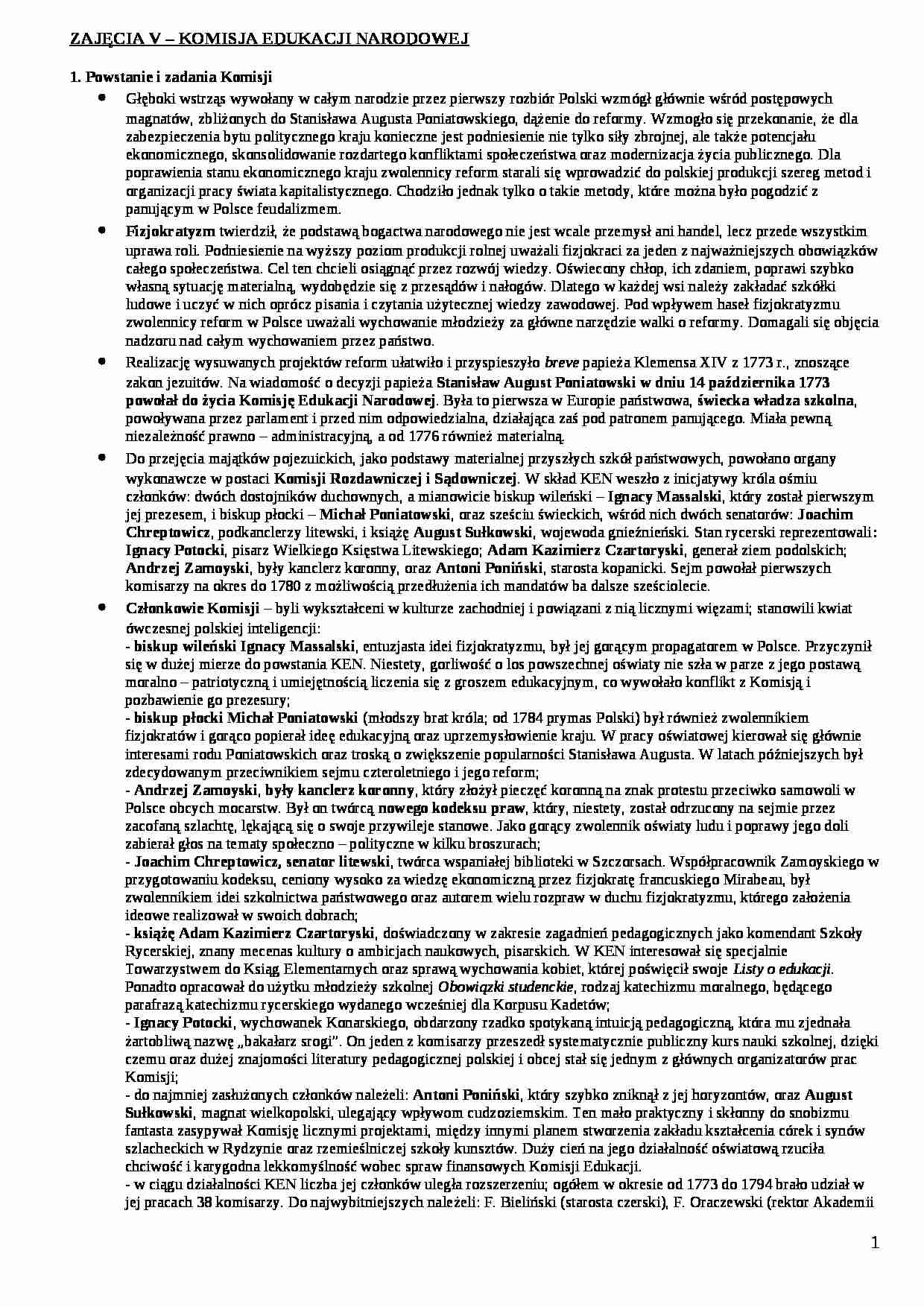 Komisja Edukacji Narodowej  - strona 1