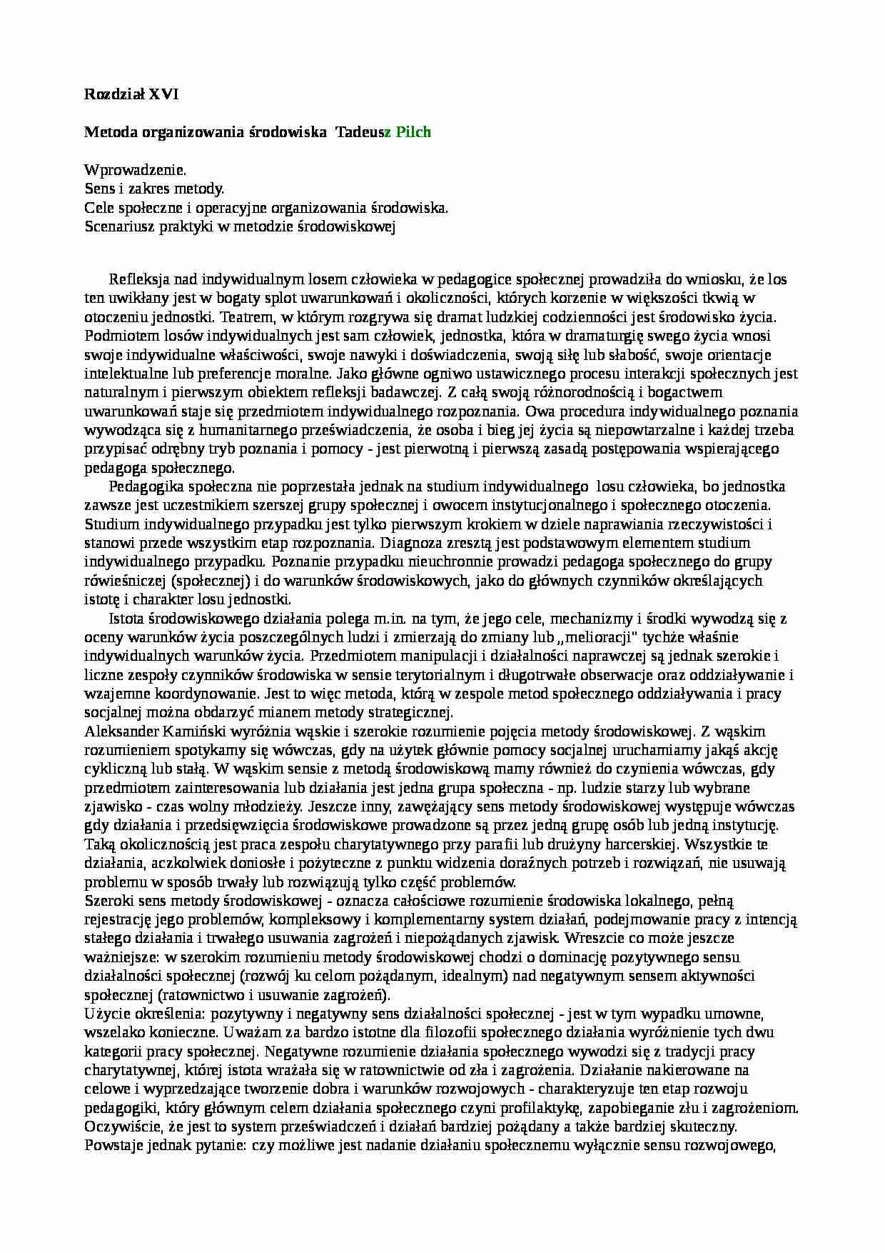 Metoda organizowania środowiska - strona 1