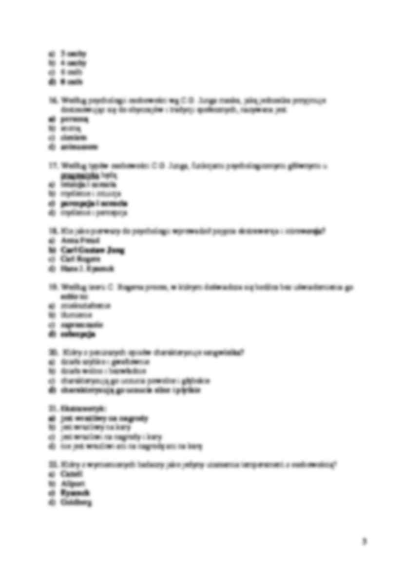 Psychologia ogólna - pytania na egzamin - strona 3
