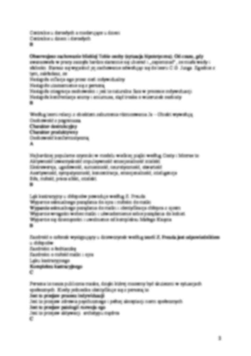 Psychologia ogólna - pytania na egzamin - Teoria relacji - strona 2