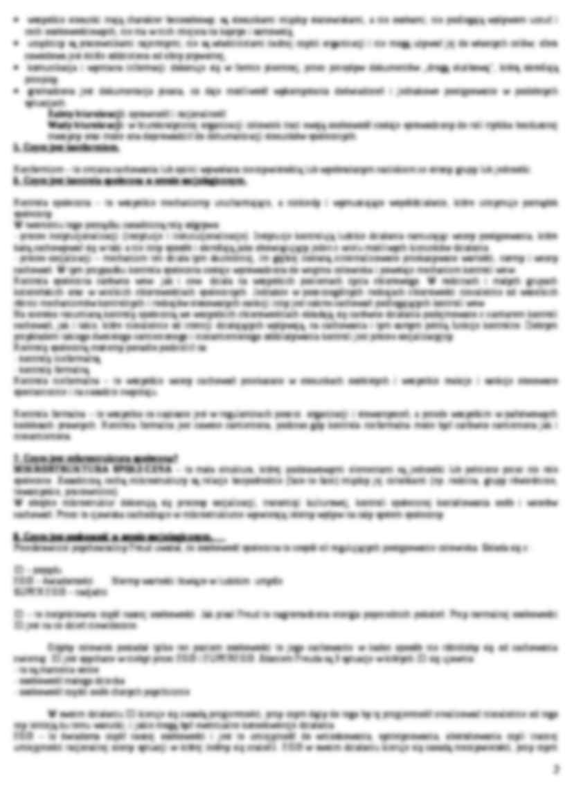 Socjologia - opracowane pytania na egzamin UEK - strona 2