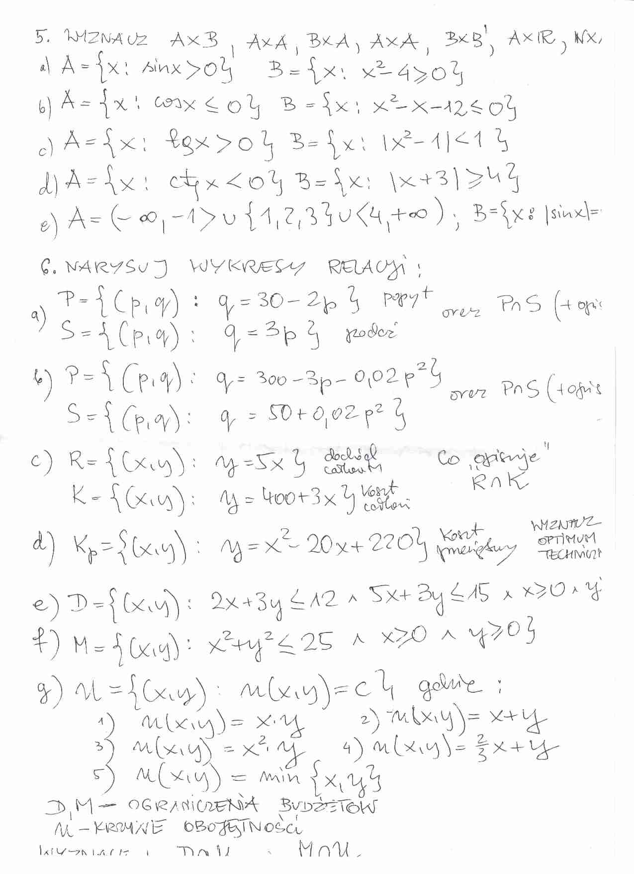 Relacje - ćwiczenia - strona 1