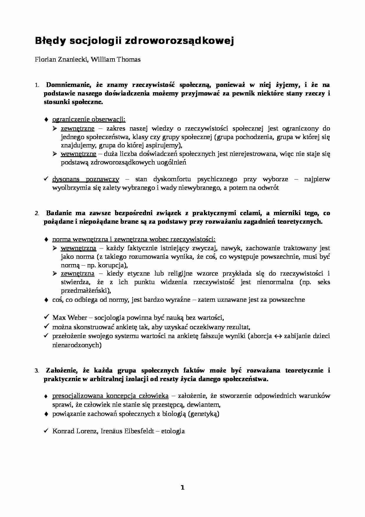 Socjologia - wykłady - konformizm - strona 1